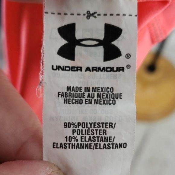 Under Armour Women's Peach Medium Scoop Neck Athletic Top Size Medium‎ - Picture 7 of 8